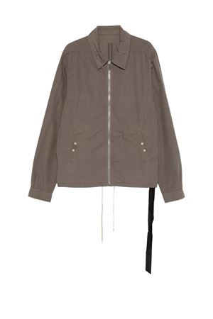 Light brown cotton zip-up jacket RICK OWENS DRKSHDW | DU01F4783CR34